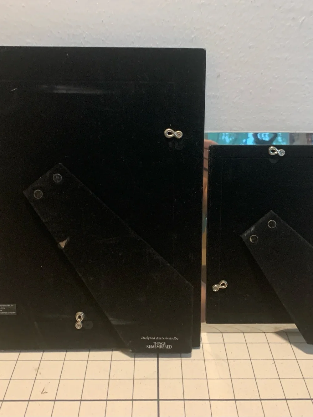 Things Remembered Black Gloss Glass Picture Frames